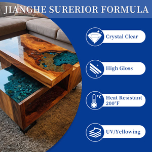 Resina Epoxi Líquida AB Transparente Autonivelante para Madera, Precio al por Mayor, para Barra de Café River Coffee - Product Image 3