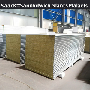 Panneau métallique moderne Panneau mural sandwich Panneau toit d'atelier Maison Bâtiment <span class=keywords><strong>extérieur</strong></span> EPS Aluminium PIR <span class=keywords><strong>Isolation</strong></span> laine de roche - Product Image 3