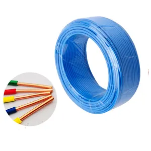 450/750V 0.5-400mm single core Copper core PVC insulated electric supplies flexible cable electrical cables and wire for lamp