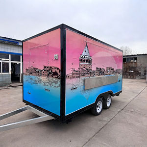 Carrito de Comida Móvil Comercial con Ventana Personalizable, para Mercado Nocturno, Helados, Hot Dogs, Comida Rápida, Postres y Bebidas - Product Image 4