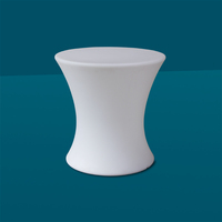 Table d'extérieur en plastique résistant aux UV pour terrasse, table d'appoint pour chaise longue