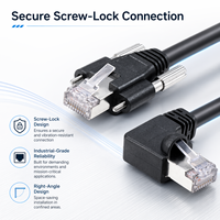 Kabel Ethernet RJ45 Industri dengan Pengunci Sekrup |   Kabel RJ45 Pengunci Aman untuk Kamera & Otomasi