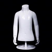 Mannequin demi-corps en fibre de verre avec mains, pour vitrine, idéal pour les vêtements pour enfants, garçons et filles, pour magasins de prêt-à-porter.