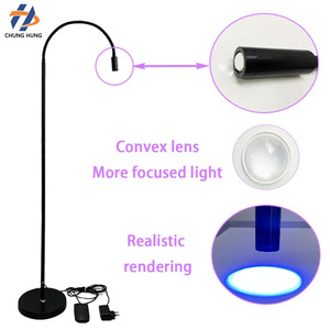 Lámpara de pie UV LED de alta potencia 5W manos libres, secado rápido, <span class=keywords><strong>luz</strong></span> de curado de pegamento para pestañas con pedal para injerto de pestañas - Product Image 3