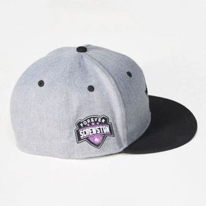 Gorra de Béisbol de Alta Calidad, 6 Paneles, Bordado 3D, Visera Plana, Dos Tonos, Deportiva, para Viajes, Personalizada, 100% Algodón - Product Image 4