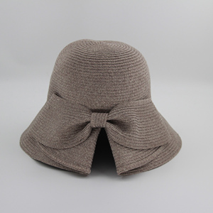 Nouvel été personnalisé MERINO laine tricoté pêcheur femmes européen américain couleur unie chapeau à larges bords - Product Image 1