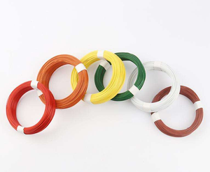 Yuking Chinese Factory Direct Sale 1.2-8.0mm <b>PVC</b> Coated Iron Loop Tie Wire Green/Black/White/Red/Blue Big Coil Binding Wire Q195 - Product Image 2
