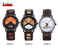 Pour BOBO BIRD Retro Sandal Wood Watch Montres de luxe pour couple avec logo personnalisé Pas cher et élégant pour le sport et la mode