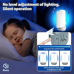 Plug-in trong nhà bay côn trùng bẫy dẫn ánh sáng <span class=keywords><strong>Bug</strong></span> Catcher cho nhà hiệu quả muỗi kẻ giết người và trái cây Fly bẫy - Product Image 4