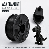 Filament ASA à faible déformation 1,75 mm 1 kg Noir Résistant aux intempéries Filament d'impression 3D pour imprimante FDM