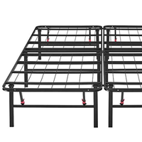 Lit simple pliable moderne à cadre en métal Meubles de chambre à coucher en acier inoxydable double de petite taille Conception simple pour la maison ou l'hôtel