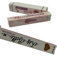 Ensemble de tubes de gloss à lèvres rose laser de luxe avec boîte d'emballage personnalisée