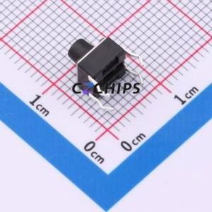 J1L0653110 Tactile Switch Through hole Component (THT)-4P,6x6mm Switch Single Pole Single Throw Round Button 2.6N 6mm - Product Image 2