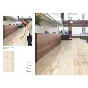 Losas de porcelana digital de alto brillo Statuario White de 900x1800 mm para pisos de lujo en interiores. - Product Image 6