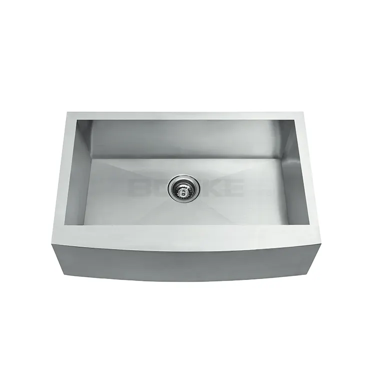 Farmhouse Kitchen Sink Designs with Drain Board Kitchen Taps Italian Top Mount Stainless Steel OEM Style Surface Gauge Double