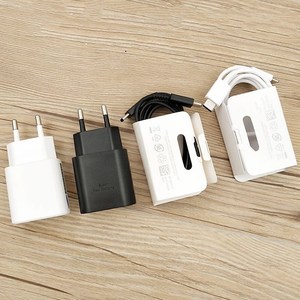 Para <span class=keywords><strong>Samsung</strong></span> Galaxy <span class=keywords><strong>S20</strong></span> S21 S22 S23 <span class=keywords><strong>Ultra</strong></span> Note 20 <span class=keywords><strong>Cargador</strong></span> súper rápido 25W USB C PD Adaptador de corriente de pared con CABLE tipo C - Product Image 5