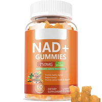Complément alimentaire NAD Gummies, absorption de nicotinamide riboside, stimulant NAD+, vitamine D3, zinc, soutient la santé cellulaire