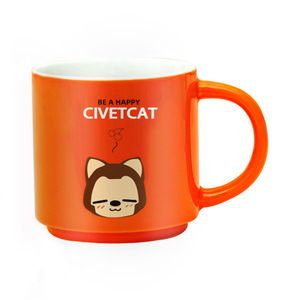 Taza de Cerámica de Color Sólido Rongqi con Asa, Impresión Serigrafiada, Regalo Empresarial, Souvenir - Product Image 4