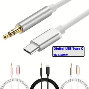 สายเคเบิลเสียง AUX ขนาด 3.5 มม. เป็น USB-C Type-C พร้อมหัวแจ็คสำหรับหูฟัง ความยาว 1 เมตร สาย OTG สำหรับโทรศัพท์มือถือ - Product Image 3