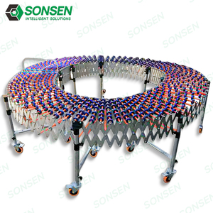 بكرة عاجزة مرنة ناقل Foley عجلة النقل الكرتون خط التجميع تلسكوبي - Product Image 3