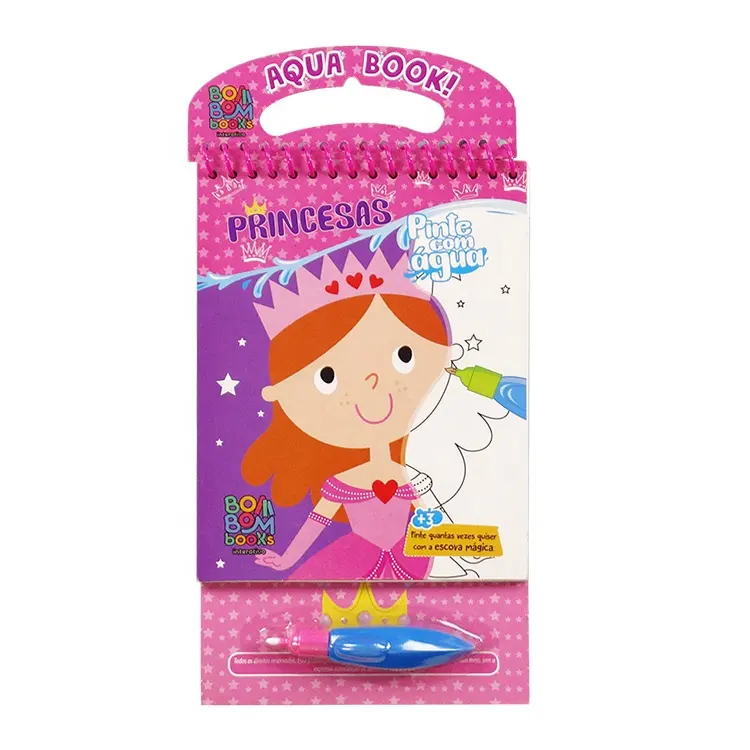 Livro de desenho com água para crianças, venda quente de tinta mágica de cor aqua doodle