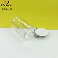 Prix d'usine – Bouteille en plastique PET de 500 ml avec couvercle en aluminium pour sodas, café, boissons énergisantes, gâteaux, gelées, lait, sucettes et aliments en conserve