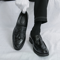 2026 Neues Design Komfortable Modische Slipper Hochwertige Slip-on PU-Leder Oxfords Anzugschuhe für Herren für Partys