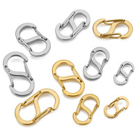 Acier inoxydable S Boucle Huit Double Tête Ressort Double Ouverture Homard Fermoir Shortener Bracelet Fermoirs et Fermetures Connecteur