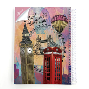 Nouveauté : Cahier spirale A4 Irak/Arabie Saoudite/Oman/Dubaï Big Ben, 1 ligne et <span class=keywords><strong>4</strong></span> lignes, 100 feuilles, papier écologique - Product Image 1