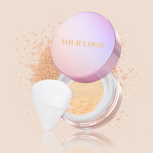 Ultra Fine Matte Loose Setting <strong>Powder</strong> <strong>With</strong> <strong>Puff</strong> Private Label 10 Colors <strong>Talc</strong> Free Lightweight Loose Setting <strong>Powder</strong> - Product Image 1
