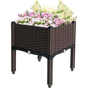 Grand lit de jardin surélevé, <span class=keywords><strong>en</strong></span> plastique, produit pour la maison et le jardin, planteur carré, surélevé, pour fleurs, culture de légumes - Product Image 1