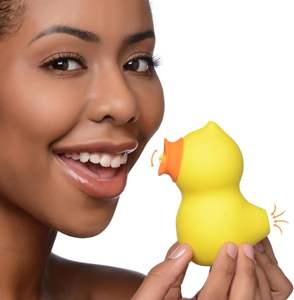 Vibrador de Succión con Lengua para Mujeres, Vibrador de Succión para Clítoris y Pezones, Estimulador de Clítoris Ducky <span class=keywords><strong>Deluxe</strong></span> con 7 Niveles de Succión - Product Image 1