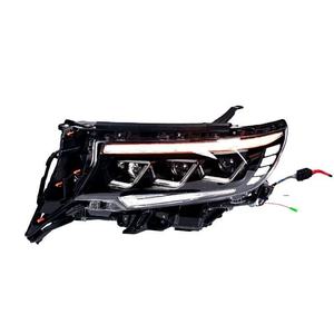 Modificación de faros delanteros para Toyota Land Cruiser Prado 2018, faros LED, luces diurnas y direccionales. - Product Image 1