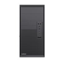 Boîtier d'ordinateur mini-tour compatible avec les cartes mères Micro ATX, 2 ports Type C et 2 ports Type A, et lecteur de carte