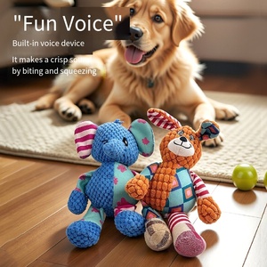 Diş temizleme fonksiyonu ile lüks Pet peluş oyuncak köpek Bite dayanıklı interaktif çevre dostu çiğnemek oyuncak - Product Image 3