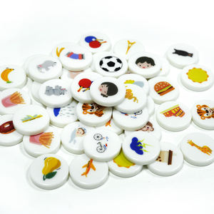 Jetons de <span class=keywords><strong>poker</strong></span> personnalisés en vrac de 27 mm, jetons ronds de couleur unie pour jeux de société et jeux éducatifs pour enfants - Product Image 1