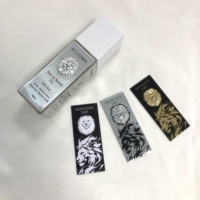 Étiquette adhésive personnalisée en relief, plaque en métal aluminium pour bouteilles de vin et de parfum, étiquettes d'emballage de haute qualité