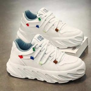 Custom Made Men's Mid-<b>Top</b> Casual Sneakers Breathable Running Shoes Logo Height Increasing Light Weight Autumn - Product Image 1
