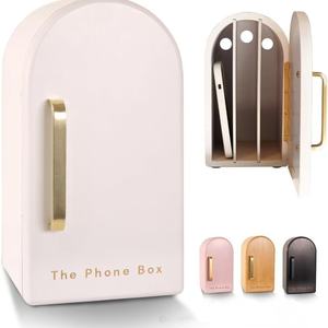 Caja <span class=keywords><strong>de</strong></span> teléfono <span class=keywords><strong>de</strong></span> madera, 3 secciones, tiene 6 agujeros <span class=keywords><strong>de</strong></span> carga para teléfonos, soporte <span class=keywords><strong>de</strong></span> autodisciplina para niños y adultos, evita la adicción al teléfono móvil - Product Image 6