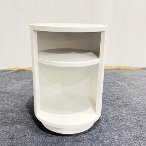 White Mdf OAK/Recycled <strong>Pine</strong> 2 Layers <strong>Corner</strong> Wall Mounted Cabinet <strong>Shelf</strong> - Product Image 4