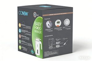 6 Dalam 1 Pembuat Makanan Bayi Multifungsi, Sterilisasi Uap, Pencampur Susu, Pembuat Sup Krim, Pembersihan Otomatis, Pisau Baja Tahan Karat 300W - Product Image 6