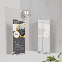 Vente en gros 80x200 cm rétractable Pop-up support de bannière standard vinyle enroulable affichage publicitaire bannière de traction