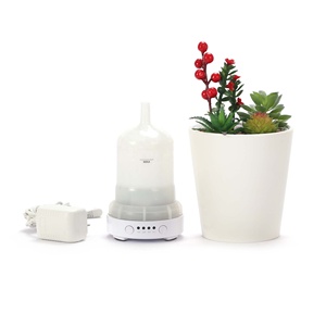 Phổ biến độc đáo điện trắng gốm nồi hình dạng tinh dầu khuếch tán với 7 <span class=keywords><strong>Led</strong></span> và hẹn giờ cho nhà - Product Image 4