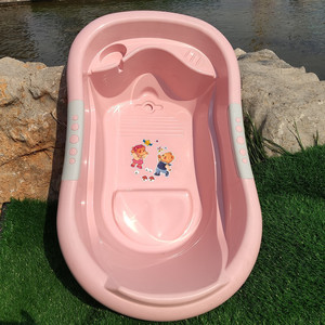 Large Plastic Baby <b>Bath</b> Tub Infant Bathtub With <b>Support</b> 0-12 Months Mixed Color - Product Image 2