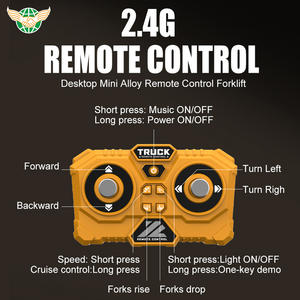 YF 1:64 Échelle Miniature de Chariot Élévateur à Fourche en Alliage Jouets pour Enfants Cadeaux Jouets 2.4Ghz <span class=keywords><strong>Mini</strong></span> Chariot Élévateur à Fourche Électrique Télécommandé avec Remorque - Product Image 4
