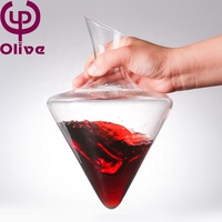 Carafe à whisky et bière Gift Core, distributeur rapide, 1000 ml, bouche biseautée, base conique, seau à glace, ensemble de carafe à vin en cristal