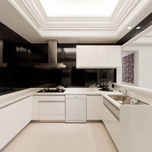 Armoires de cuisine modernes de luxe personnalisées Unite Armoires de cuisine personnalisées avec poignée Ensemble de meubles de cuisine design - Product Image 3