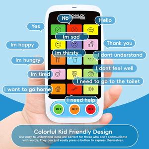 Dispositivo AAC para Autismo - Herramientas <span class=keywords><strong>de</strong></span> Comunicación No Verbales con Botones Sensibles al Tacto, Ayudas para Hablar para Niños y Adultos - Product Image 4