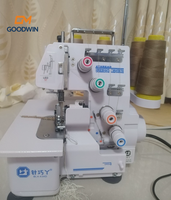 Machine à coudre surjeteuse multifonction professionnelle 4 fils avec LED pour le matelassage, les serviettes, les chaussettes, les sacs et les projets DIY