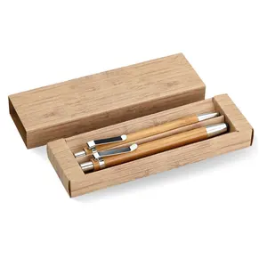 BAMBOOSET  ensemble de crayons et de stylos de merchandising durable - Product Image 1